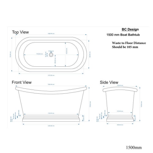 BC Designs Copper/Nickel Boat Bath